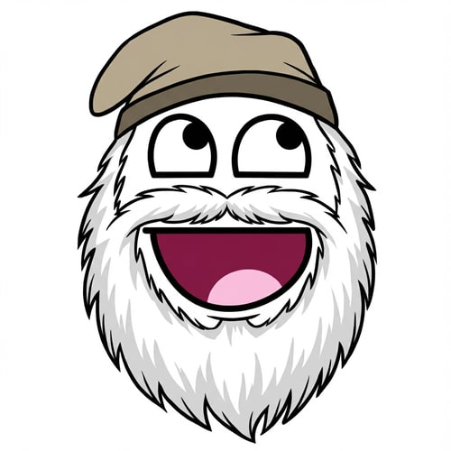 AI Design for make this face look like a philosopher and change absolutely nothing else do not ALTER THE MOUTH SHAPE