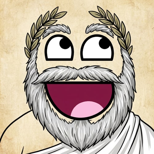 AI Design for make this face look like a philosopher and change absolutely nothing else do not ALTER THE MOUTH SHAPE