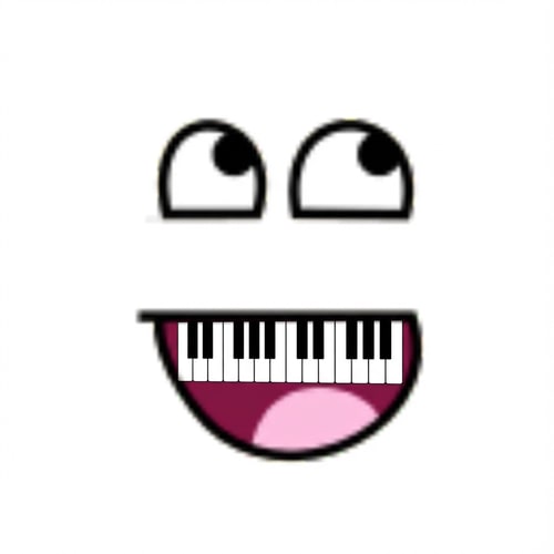 AI Design for turn the mouth into piano keys DO NOT ALTER THE MOUTHS PROPORTIONS DO NOT ALTER THE EYESAPPEARANCE