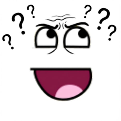 AI Design for make this face look confused DO NOT ALTER THE MOUTHS PROPORTION DO NOT ALTER THE EYES APPEARANCE