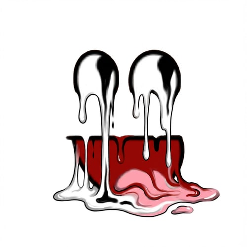 AI Design for make this face look like its melting