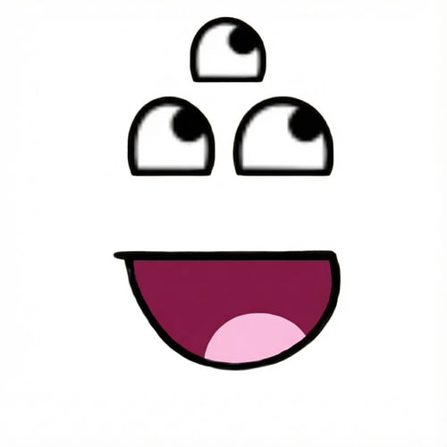 AI Design for upscale image quality and make BG white DO NOT CHANGE ALSO INSTEAD OF 2 EYES MAKE IT 3 EYES TOTAL DO NOT CHANGE ANYTHING ELSE