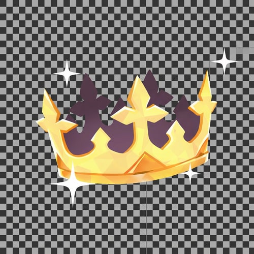 AI Design for vectorize this crown and make it straight not tilted