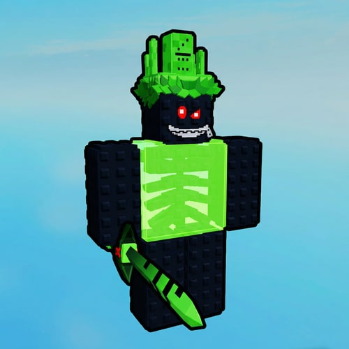 AI Design for replace this blue character with this green and black character, KEEP THE ART STYLE THE SAME, MAKE THE GREEN AND BLACK CHARACTER FACE THE SAME DIRECTION, AND ADD THE SAME BLACK OUTLINE TO THE GREEN AND BLACK CHARACTER, DO NOT CHANGE ANYTHING ELSE.