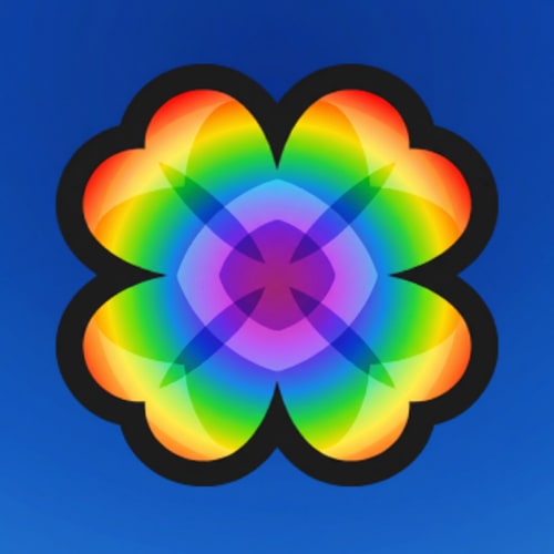 AI Design for change this clover to rainbow do not change the art style or make the rainbow an eyesore
