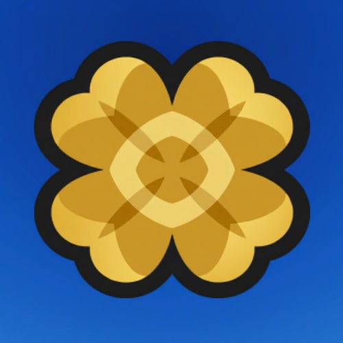 AI Design for change this clover to gold do not change the art style or make the gold an eyesore