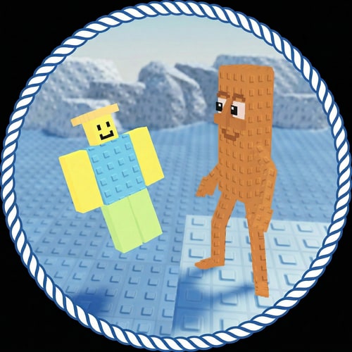 AI Design for make the brown character face the character thats falling DO NOT CHANGE ANYTHING ELSE