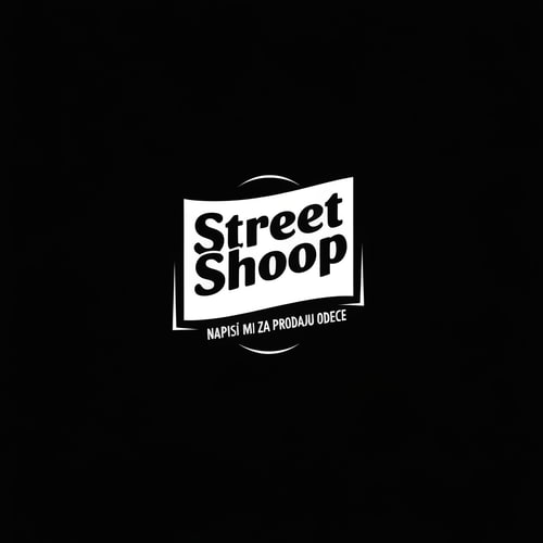 AI Design for Napisi mi Street Shoop logo za instagram sliku za prodaju odece