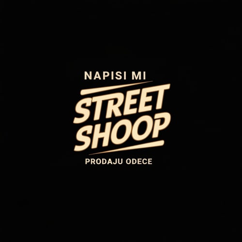 AI Design for Napisi mi Street Shoop logo za instagram sliku za prodaju odece