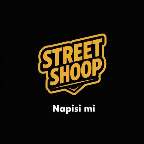 AI Design for Napisi mi Street Shoop logo za instagram sliku za prodaju odece