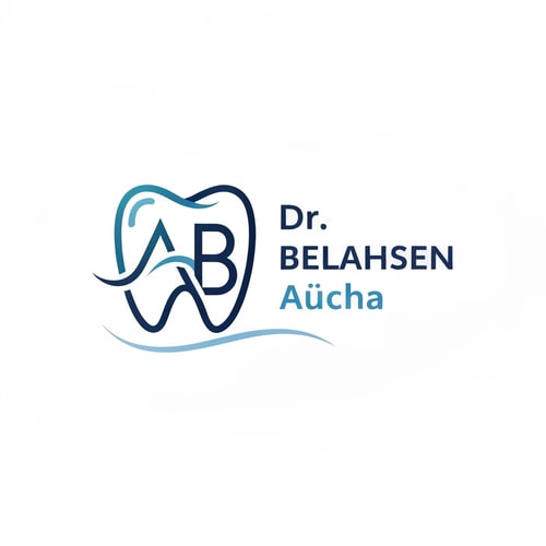 AI Design for Create a modern and elegant logo for Dr. BELAHSEN Aïcha, a dental surgeon.
Use the provided reference logo (tooth outline with wave shape) as inspiration — not a copy.
The design should integrate the letters “A” and “B” subtly and intelligently within or around the tooth form, symbolizing the doctor’s initials.
Style: minimal, clean, and professional, with smooth geometric lines and a sense of care and precision.
Color palette: blue tones (navy and teal gradients or soft clinical blues) to express trust, hygiene, and calmness.
Typography: use modern sans-serif fonts (like Poppins, Montserrat, or Lato) for the name “Dr. BELAHSEN Aïcha” below or beside the icon.
Optional details:
Add a light wave or flow line element to represent smile, care, and dental aesthetics.
Keep a balanced white space and strong visual harmony for easy recognition.
Make sure it looks premium and suitable for clinic signage or professional branding.
Keywords: minimal logo, dental clinic, tooth icon, initials AB, blue gradient, modern medical logo, elegant, clean, line art, professional branding.