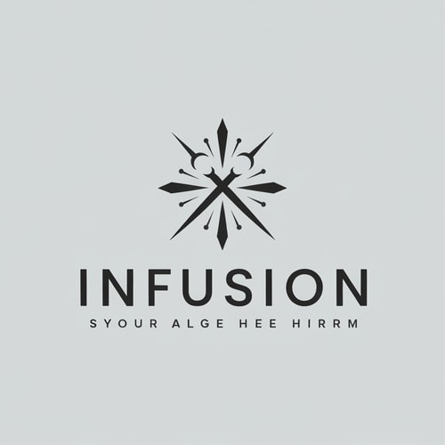 AI Design for create a logo for a firm called infusion, for the logo use alchemy tools