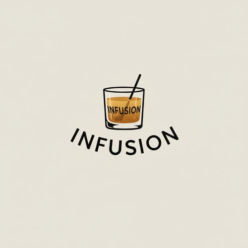 AI Design for incorporate the infusion text into the glass