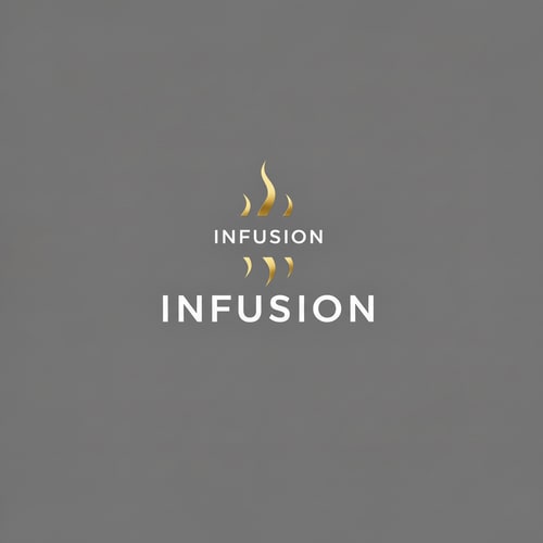 AI Design for put the text infusion in the MIDDLE (the hole inside the stem)