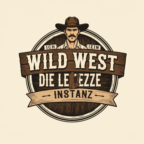 AI Design for Ich brauche ein Wild West Logo mit den Namen : Die Letzte Instanz