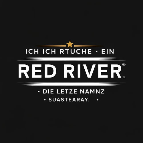 AI Design for Ich brauche ein RED RIVER logo mit den Namne Die Letzte Instanz