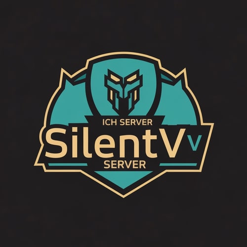 AI Design for Ich brauche ein Server Logo mit den Namen SilentV