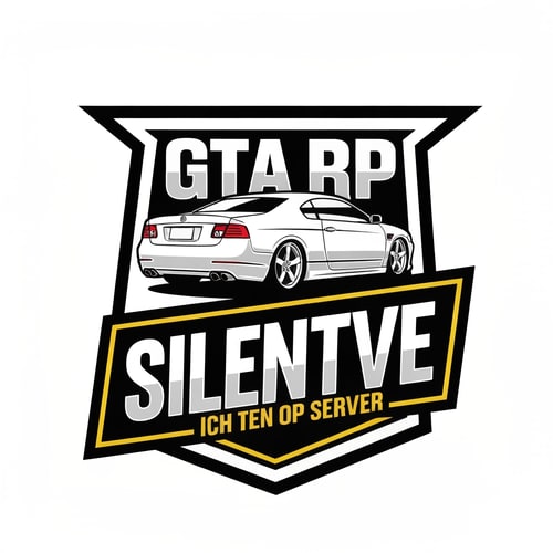 AI Design for Ich brauche ein GTA RP server Logo mit den Namen SilentV