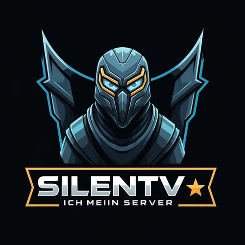 AI Design for Ich brauche ein Logo für Mein FiveM Server mit den Namen SilentV