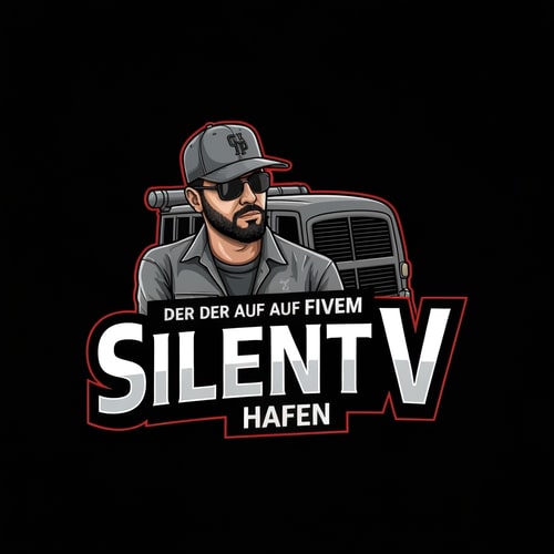 AI Design for Ich will ein Logo haben für Mein GTA RP Server der auf FIveM ist und hat den Namen Silent V