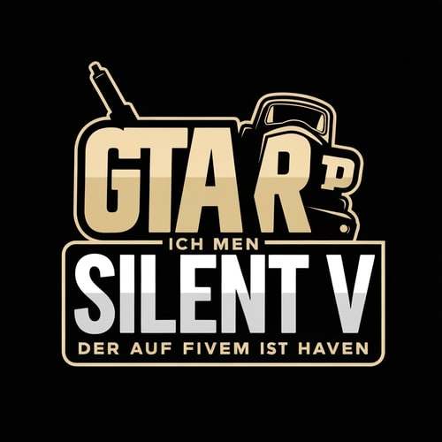AI Design for Ich will ein Logo haben für Mein GTA RP Server der auf FIveM ist und hat den Namen Silent V