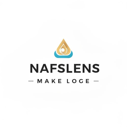 AI Design for Make Logo with a brand "NafsLens"