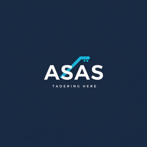 AI Design for A Modern logo f the letter 'ASAS' with an acent colour of blue