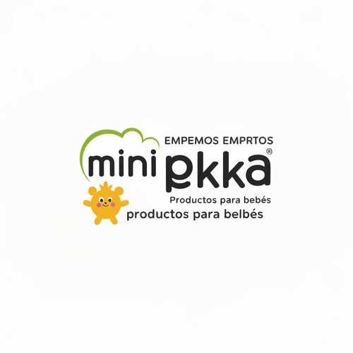 AI Design for Tenemos una empresa de productos para bebes que se llama mini pekka. crea un logo alegre y amigable