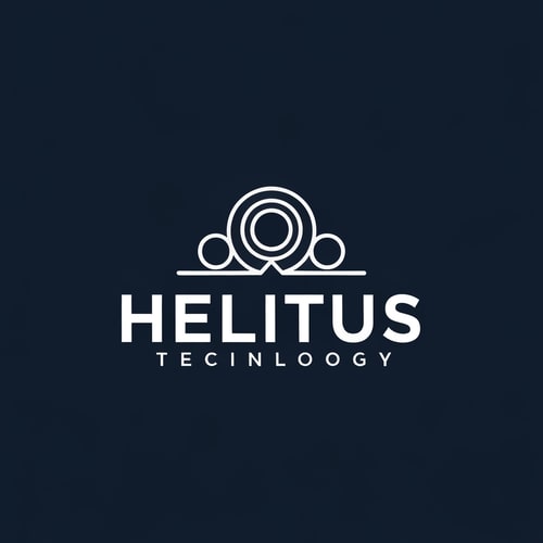 AI Design for Please create the LOGO for "HELITUS" like Simple and Technology and Mordern style