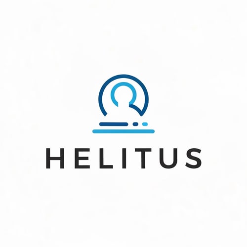AI Design for Please create the LOGO for "HELITUS" like Simple and Technology and Mordern style