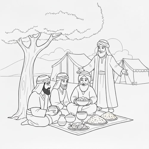 AI Design for add a third tent to the background