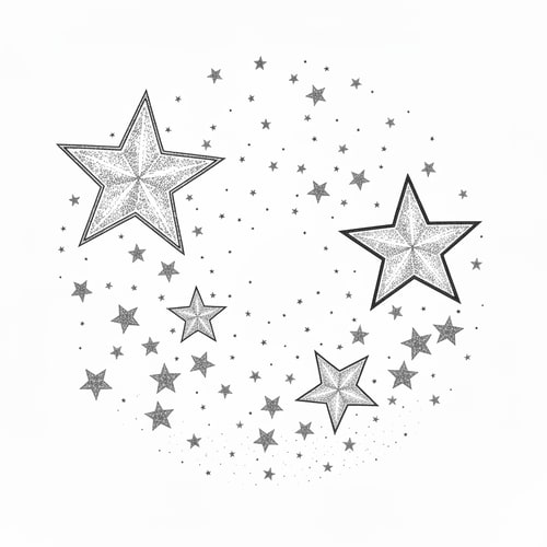 AI Design for stars background