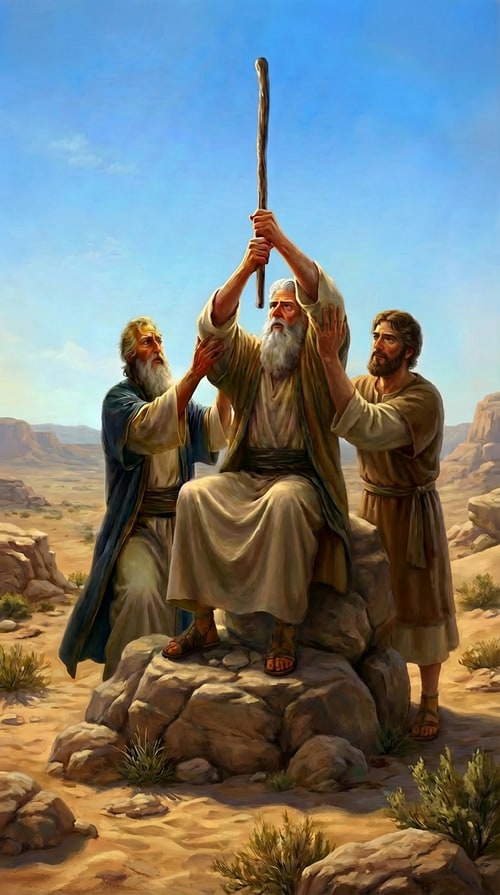 AI Design for make moses feet on the ground not on elevated stones