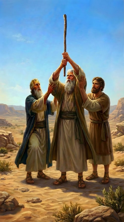 AI Design for make moses feet on the ground not on elevated stones