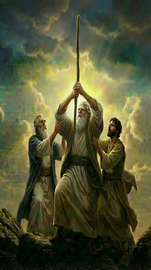 AI Design for fix this image, so moses will not be double image