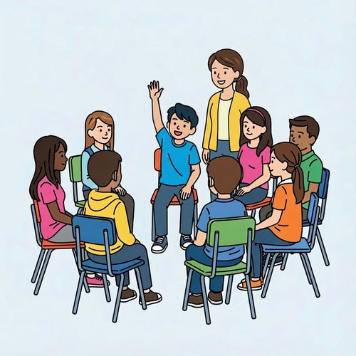 AI Design for make teacher stand on the other side