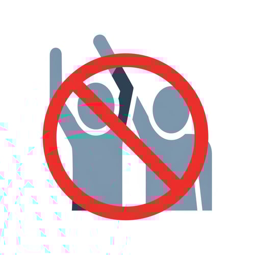 AI Design for clip art of no violence