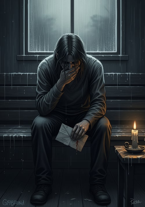 AI Design for picture of a person who has a tragedy