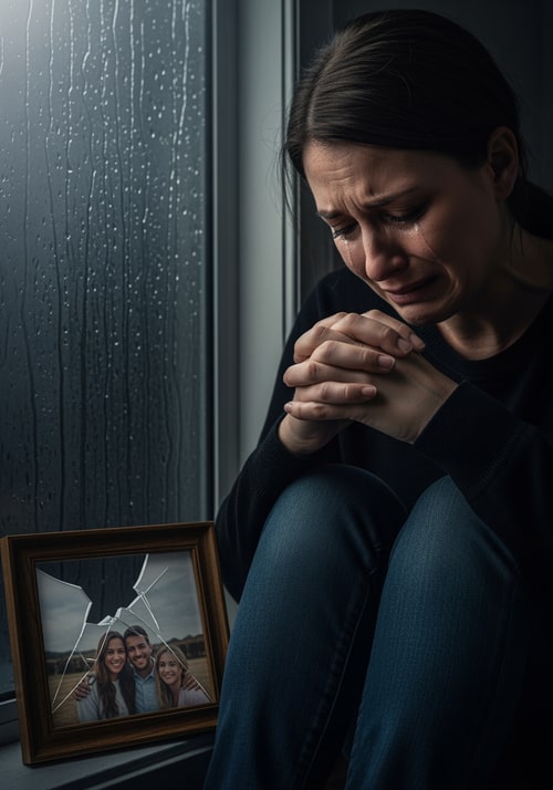 AI Design for picture of a person who has a tragedy