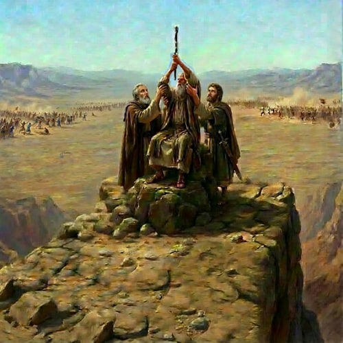 AI Design for make the people down in the valley on the left side smaller and further to the horizon no other changes