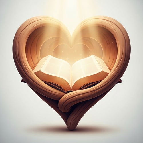 AI Design for add a ray of light coming from above over the bibletones, gentle and serene, photorealistic, soft focus on the bible, a subtle glow, a clean, light background