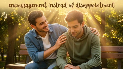 AI Design for add writing: encouragement instead of disappointment