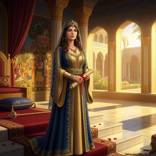 AI Design for picture of queen Esther
