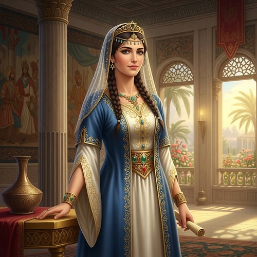 AI Design for take off the hilo around her head