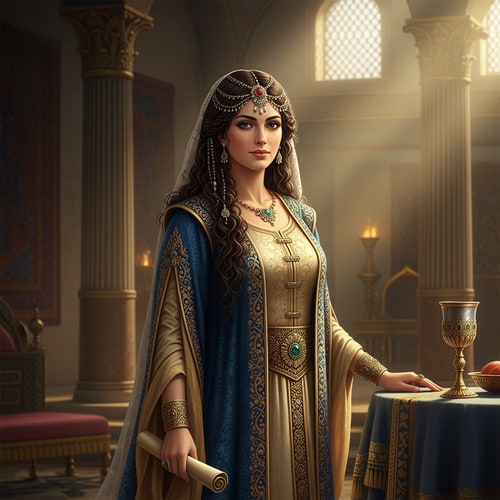 AI Design for picture of queen Esther