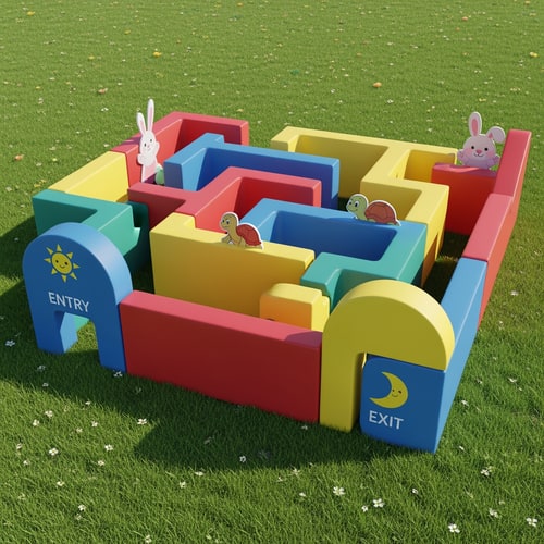 AI Design for make a maze for 6 year olds