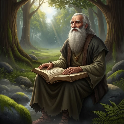 AI Design for picture depicting a wise man