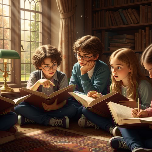 AI Design for picture of wise children