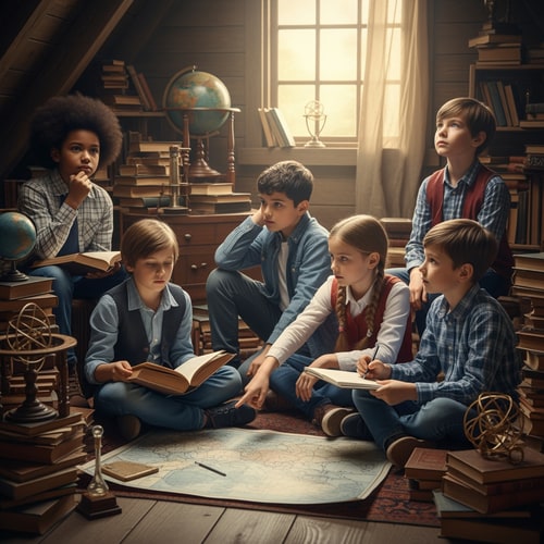 AI Design for picture of wise children