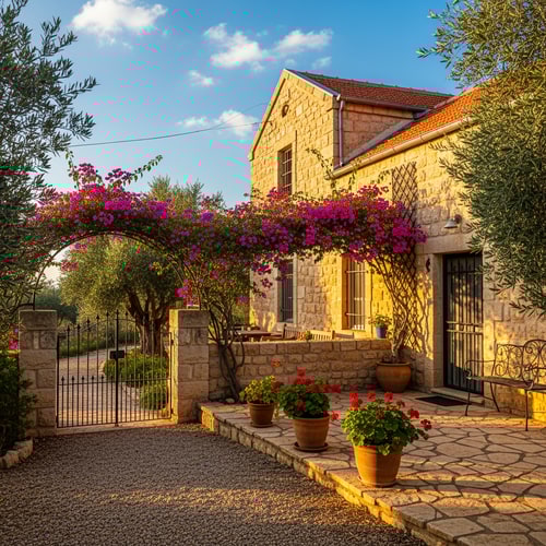 AI Design for photo  of an israeli country home
